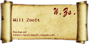 Will Zsolt névjegykártya